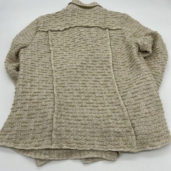 Cabi Beige The Estate 985 Chenille Double Breasted Blazer Jacket Womens Small - Picture 5 of 5
